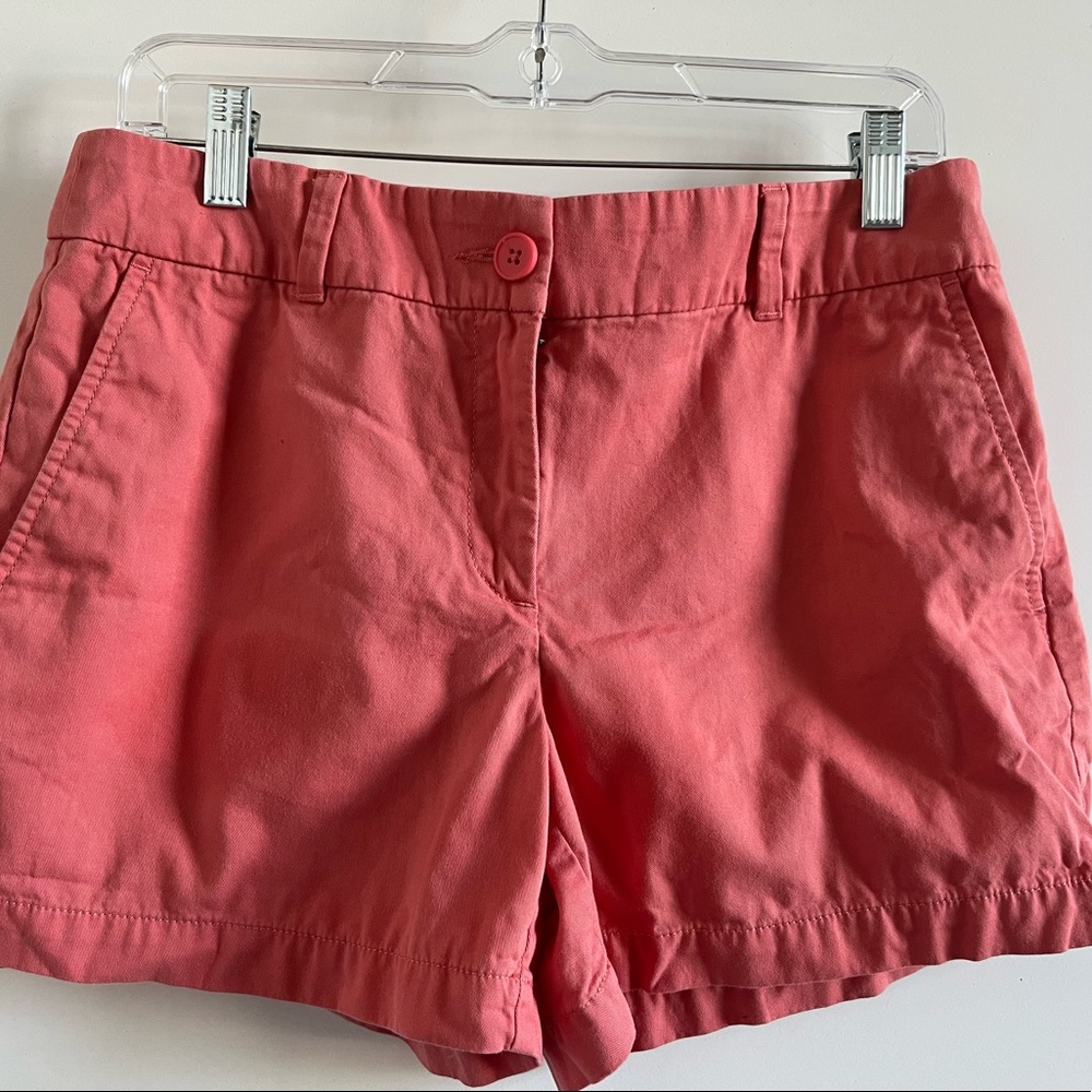LOFT coral twill shorts - size 6